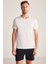 Bisiklet Yaka Beyaz Basic T-Shirt 1