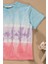 Batik Yıkamalı Mavi Tshirt Şort Takım 3