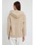 Bej Hoodie, Oversize Hoodie, Kadın Hoodie, Cepsiz Hoodie 5