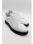 Beyaz Hakiki Deri Bağcıklı Casual Ayakkabı 1033240153 3