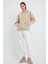 Bej Hoodie, Oversize Hoodie, Kadın Hoodie, Kanguru Cepli Hoodie 2
