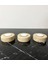 Beyaz Doğal Traverten Mumluk, Mermer Mumluk, Mermer Tealight Mumluk 3 Adet, Yuvarlak Mermer Mumluk 2