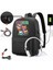 882-GXBU-H2 Karikatür Superkitties Sevimli Sırt Çantası Kolej Dizüstü Bilgisayar USB Şarj Çantaları Açık Seyahat Spor Mochila Vintage Anti-Hırsızlık Sırt Çantaları (Yurt Dışından) 2