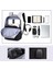 Siyah Sırt Çantaları 30 x 13 x 42 cm Erkekler Moda Sırt Çantaları Yüksek Kaliteli Oxford Genç Öğrenciler Için Okul Çantaları USB Ücretli Anti-Hırsızlık B307 (Yurt Dışından) 4