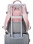 A10 Pembe Kadın Seyahat Sırt Çantası Su Kovucu Anti-Hırsızlık Şık Rahat Sırt Çantası Bagaj Askısı ile USB Şarj Portu Sırt Çantası (Yurt Dışından) 2