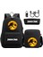 Resim Rengi 48CMX30CMX18CM 3 Adet/takım Jurassic World Park USB Anti-Hırsızlık Kilidi Erkek Kız Çocuklar Okul Kitap Çantası Seyahat Sırt Çantası Omuz Çantası Kalem Çantası Erkek Kadın (Yurt Dışından) 4