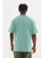 Unisex Baskılı Oversize T-Shirt - Mint Yeşili 2