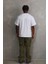 Unisex Baskılı Oversize T-Shirt - Beyaz 2