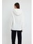 Beyaz Hoodie, Oversize Hoodie, Kadın Hoodie, Kanguru Cepli Kapüşonlu 2