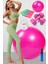 Tekno Trust Pembe 9 Lu Pilates Seti Plates Takımı Pilates Topu 1 kg Dambıl Pompa 3 Lü Direnç Bandı Lastiği Set 4