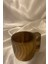 Kuksa Ahşap Rengi Tahta Bardak Kupa Kulplu 2