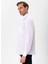 Regular Fit Klasik Yaka Düz Beyaz Erkek Gömlek GM1001400254 4