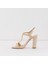 Carmel-Tr Sandalet Yüksek Topuklu Sandalet;Abiye Sandalet - Ekru 3
