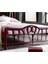 Orkide Tek Kişilik Ferforje Metal Karyola 90x200 Bordo 3