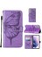 Samsung Galaxy S22 5g Kabartma Kelebek Premium Deri Flip Case (Yurt Dışından) 1