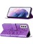 Samsung Galaxy S22 5g Kabartma Kelebek Premium Deri Flip Case (Yurt Dışından) 5