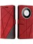Huawei Mate 60 Için Kılıf Darbeye Kart Tutucu Kickstand Pu Deri Cüzdan (Yurt Dışından) 1