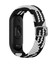 Xiaomi Mi Band 5 Uyumlu Krd-49 Örgü Kordon Blt Siyah-Beyaz 1