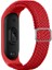 Xiaomi Mi Band 6 Uyumlu Krd-49 Örgü Kordon App Kırmızı 1