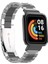 Xiaomi Redmi Watch (Mi Watch Lite) Uyumlu Krd-60 Metal Kordon App Gümüş-Siyah 1