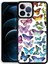 iPhone 12 Pro - Uyumlu Appfube M-Fit Desenli Kapak-Butterfly No3 1
