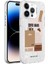Apple iPhone 14 Pro Max - Uyumlu Mermer Desenli Appfube Marbello Kapak-Kahverengi 1