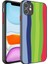 iPhone 11 - Uyumlu Kamera Korumalı Renkli Temperli Appfube X-Cam Kapak-No4 1
