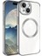 Apple iPhone 15 Plus - Uyumlu Magsafe Wireless Şarj Özellikli Appfube Setro Silikon-Koyu Gri 1