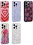 iPhone 12 Pro Max - Uyumlu Simli Desenli Kamera Korumalı Parlak Appfube Popy Kapak-Dallar 3
