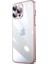 iPhone 14 Pro Max - Uyumlu Sert Pc Renkli Çerçeveli Appfube Riksos Kapak-Rose Gold 1