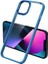 iPhone 12 Pro Max - Uyumlu Appfube Krom Kapak-Mavi 1
