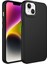 iPhone 14 Plus - Uyumlu Metal Çerçeve ve Buton Tasarımlı Silikon Appfube Luna Kapak-Siyah 1