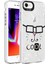 iPhone Se 2020 - Uyumlu Mermer Desenli Appfube Marbello Kapak-Siyah-Beyaz 4