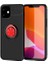 iPhone 12 Mini - Uyumlu Appfube Ravel Silikon Kapak-Siyah-Kırmızı 1