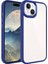 iPhone 15 Plus - Uyumlu Appfube Krom Kapak-Lacivert 1
