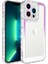 iPhone 13 Pro Max - Uyumlu Simli ve Renk Geçiş Tasarımlı Lens Korumalı Appfube Park Kapak-Mor-Beyaz 4
