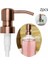 Rose Gold-2pc Retro Metal Sıvı Sabunluk Yedek Sabun Pompası Losyon Şampuan Pompası Şişe Kuş Kafası Banyo Aksesuarları (Yurt Dışından) 1