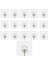 Kendinden Yapışkanlı 15 Adet Askı Şeffaf Banyo Mutfak Havlu Askısı Tekli Askı 6*6 cm 1