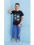 Erkek Çocuk Future Top Kısa Kollu Garson Pijama Takımı 360404 1