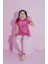 Kız Çocuk Barbie Baskılı Kısa Kol Garson Boy Pijama Takımı 2609 2