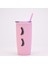 Pembe Kirpik Çift Plastik Su Bardağı/yaratıcı Pipet Su Bardağı, DL066 (Yurt Dışından) 1