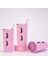 Pembe Kirpik Çift Plastik Su Bardağı/yaratıcı Pipet Su Bardağı, DL066 (Yurt Dışından) 3