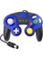 Ngc Gamecubes El Joystick'i Için Üç Düğmeli Gamecubes Denetleyicisi Için Mavi Kablolu Gamepad (Yurt Dışından) 1