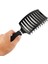 Saç Derisine Masaj Tarak Kıl ve Naylon Saç Fırçası Islak Kıvırcık Saç Şekillendirme Aracı - Siyah (Yurt Dışından) 4