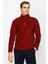 Erkek Bordo Standart Yarım Fermuar Polar 1