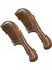 2x Sandal Ağacı Geniş Diş Tarak Kıvırcık Saç Taşınabilir Kaba Diş Ahşap Tarak Saç Masaj Aracı Ince (Yurt Dışından) 2