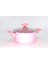 3110 - 2 Parça - Bio Granit - 28X13 cm 6,95 Litre - Ptfe ve Pfoa Içermeyen Derin Tencere Pembe Renk 2
