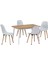 Eames Sandalye Avanos Ahşap Mdf Mutfak Masası Takımı - 70X120 cm 1