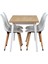 Eames Sandalye Avanos Ahşap Mdf Mutfak Masası Takımı - 70X120 cm 2