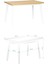 Eames Sandalye Avanos Ahşap Mdf Mutfak Masası Takımı - 70X120 cm 4